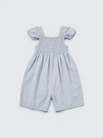 Flutter Sleeve Smocked Romper — view 1