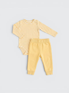 Striped Bodysuit & Leggings Set — view 1