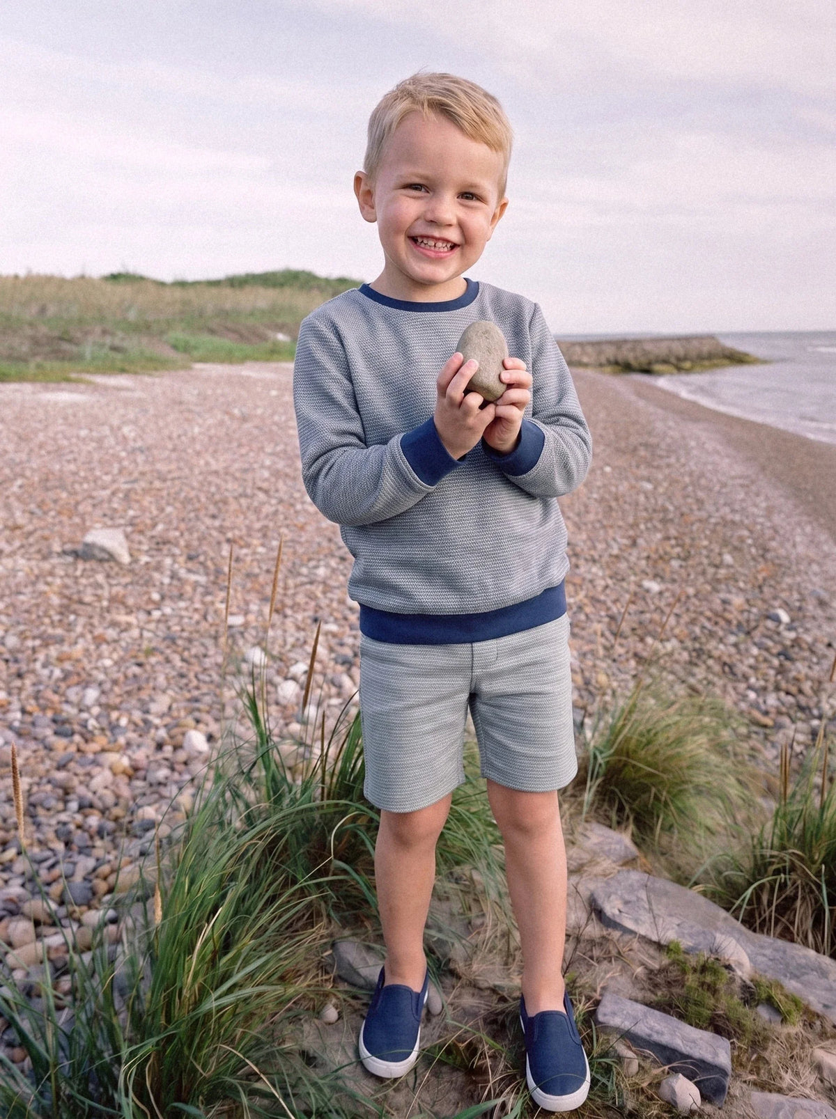 Textured Knit Shorts — view 3