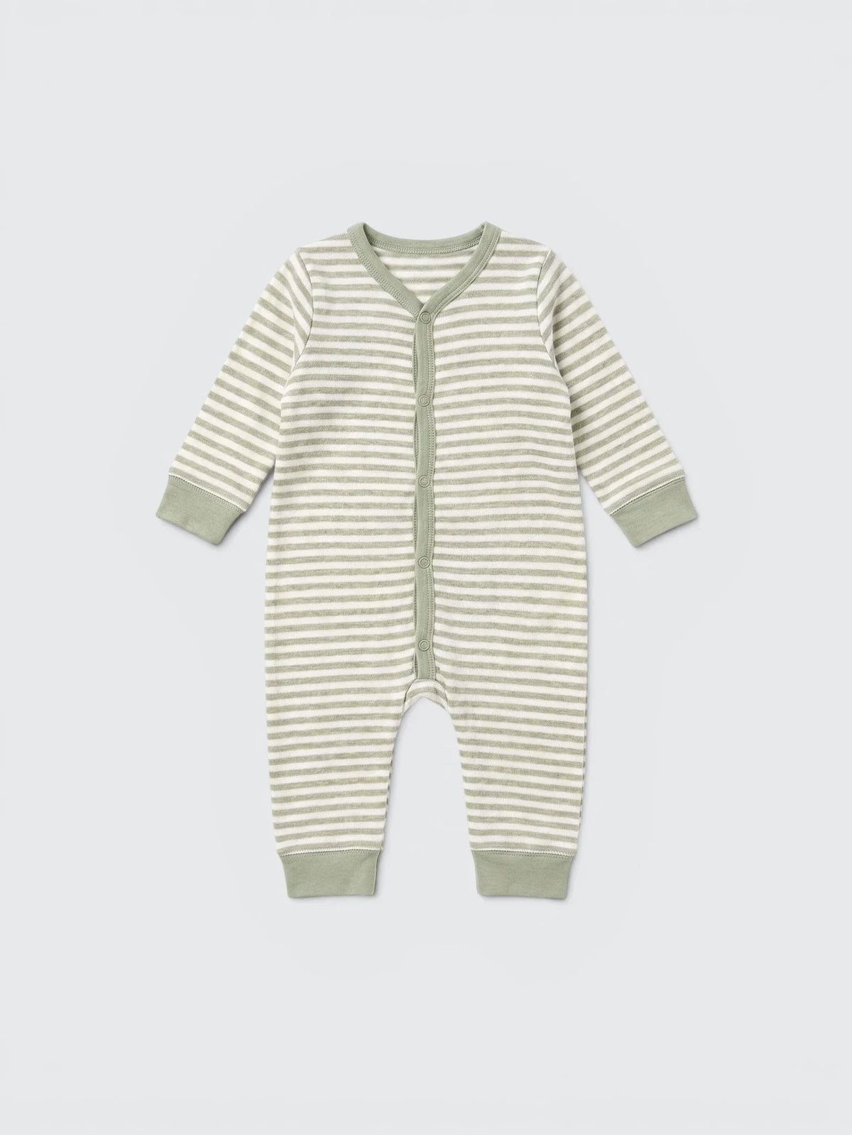 Stripe Cotton Footless Sleepsuit — view 1