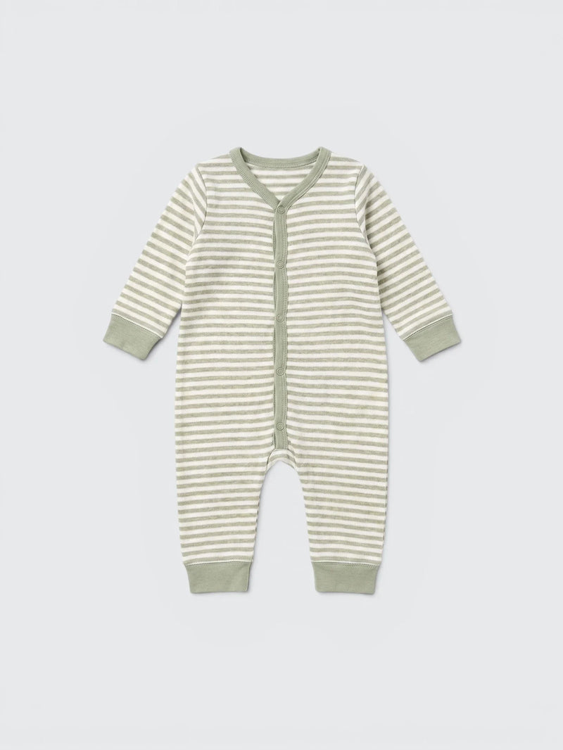 Stripe Cotton Footless Sleepsuit — view 1
