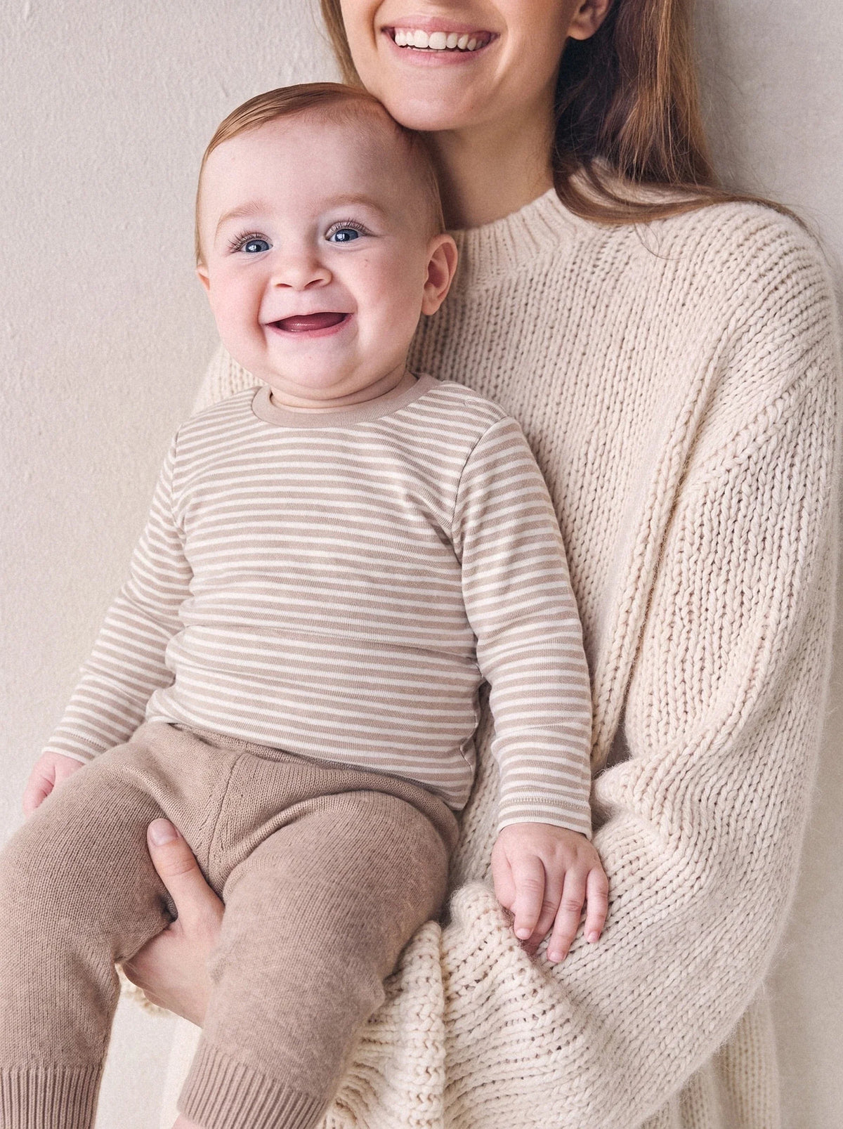 Stripe Top & Knit Pants Set — view 2