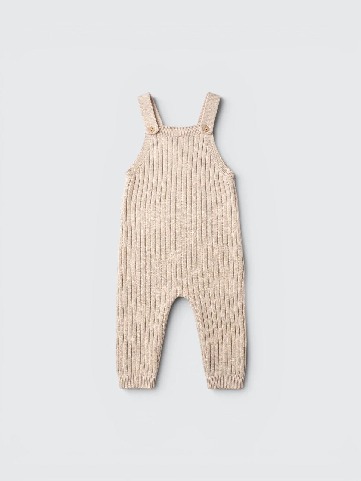 Rib Knit Overall Romper — view 1