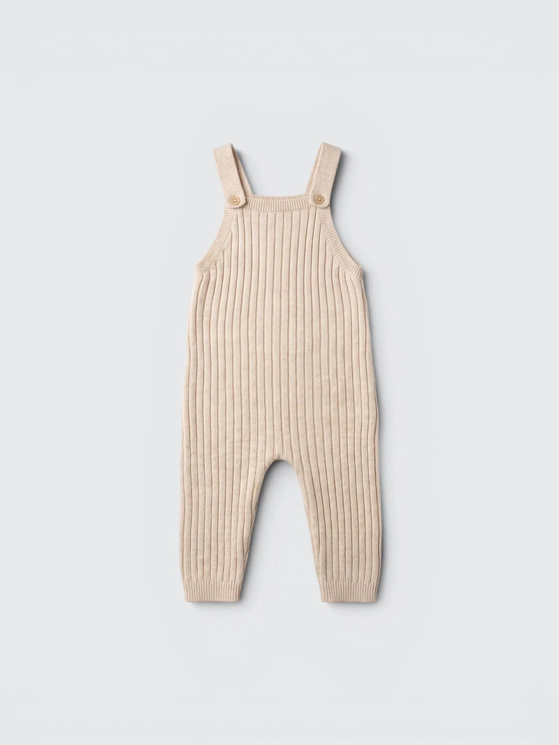 Rib Knit Overall Romper — view 1